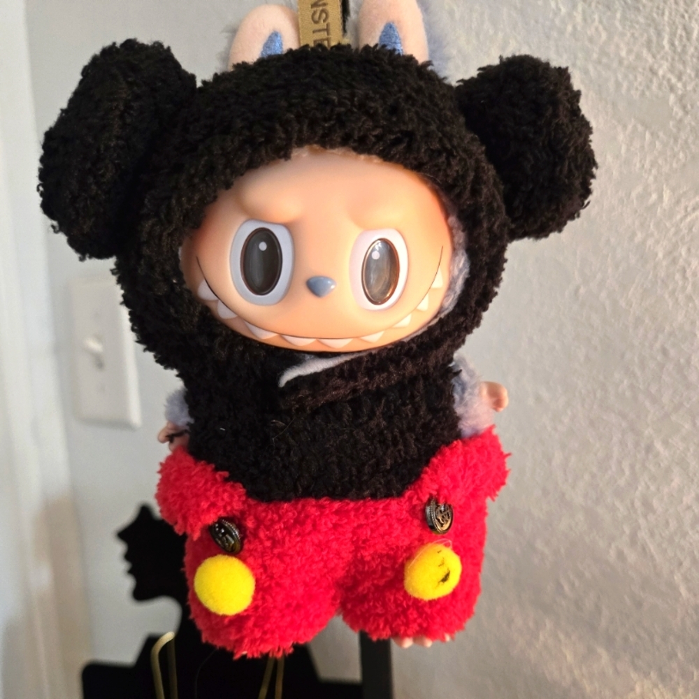 Popmart Labubu Mickey Mouse Outfit Clothes